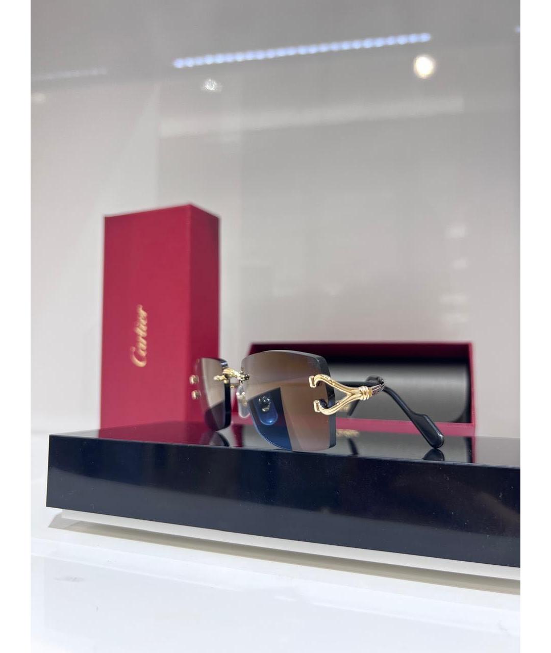 CARTIER Металлические солнцезащитные очки, фото 2