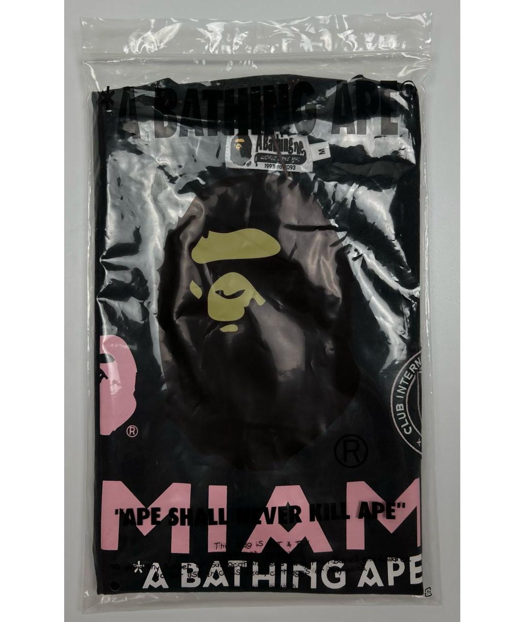 BAPE Черная хлопковая футболка, фото 7