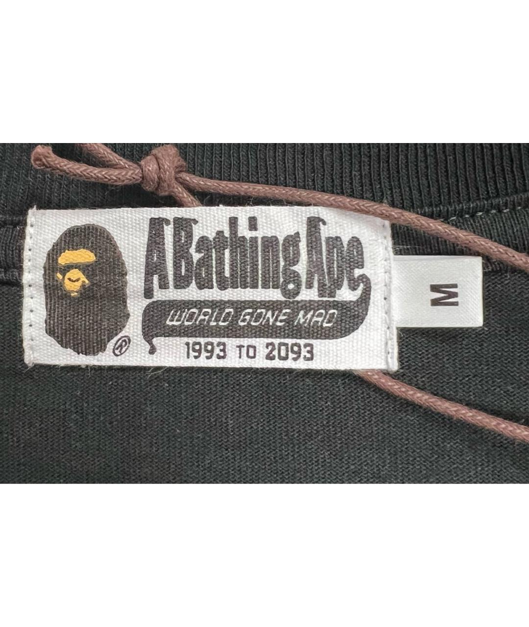 BAPE Черная хлопковая футболка, фото 3