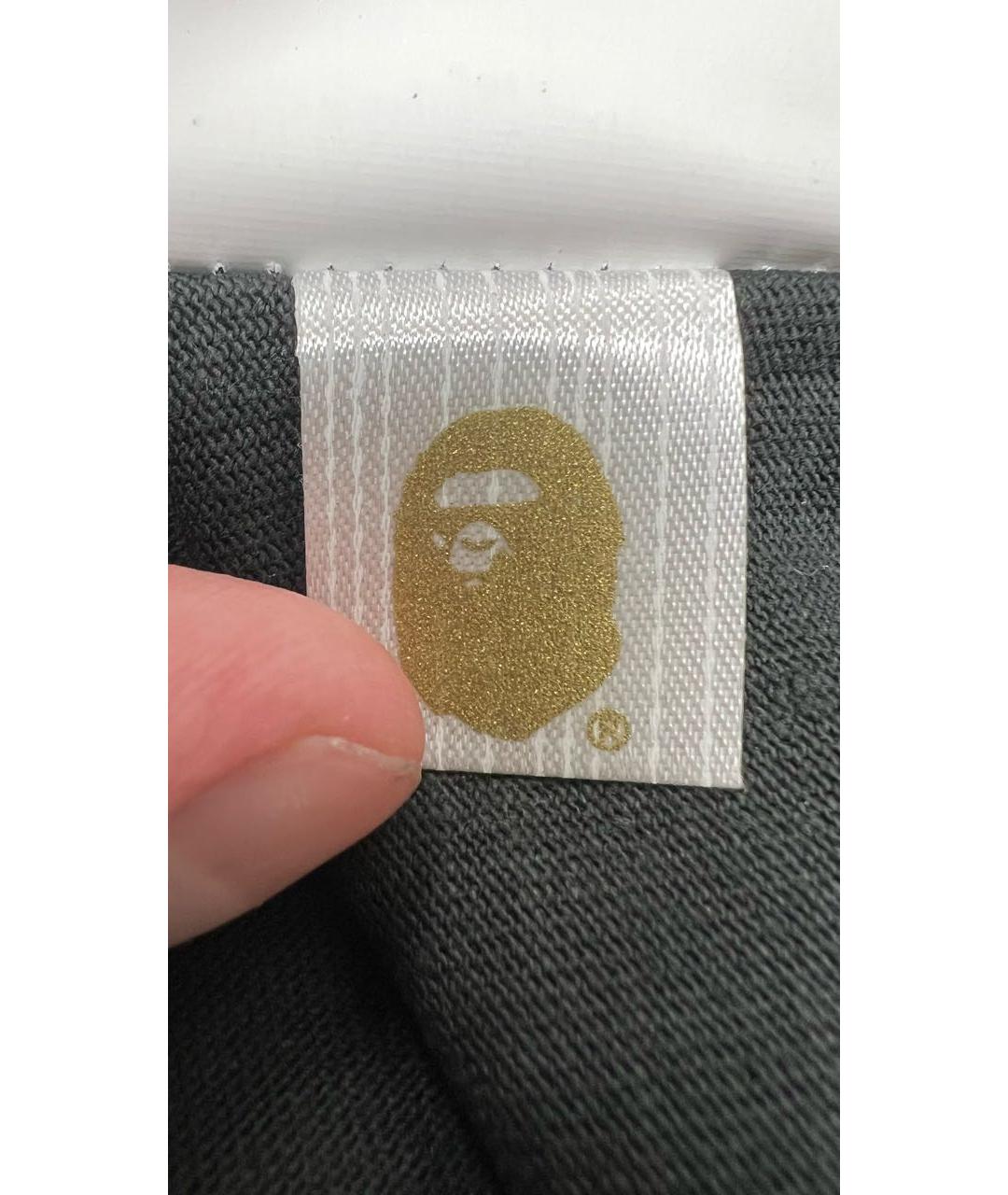 BAPE Черная хлопковая футболка, фото 6