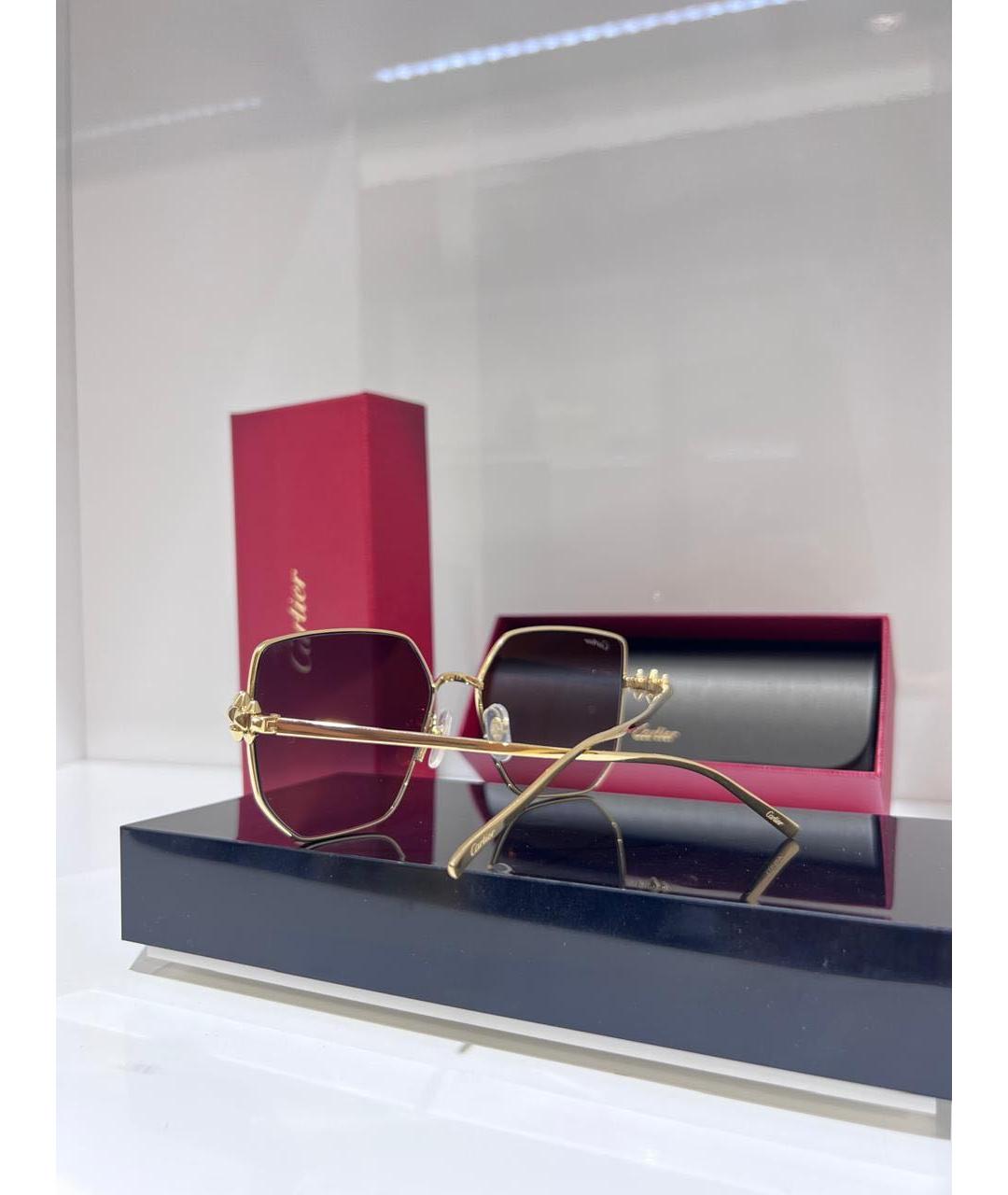 CARTIER Металлические солнцезащитные очки, фото 2