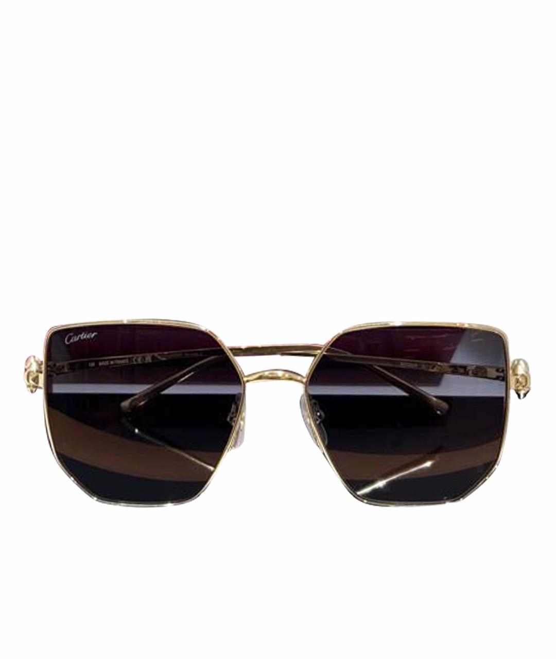 CARTIER Металлические солнцезащитные очки, фото 3