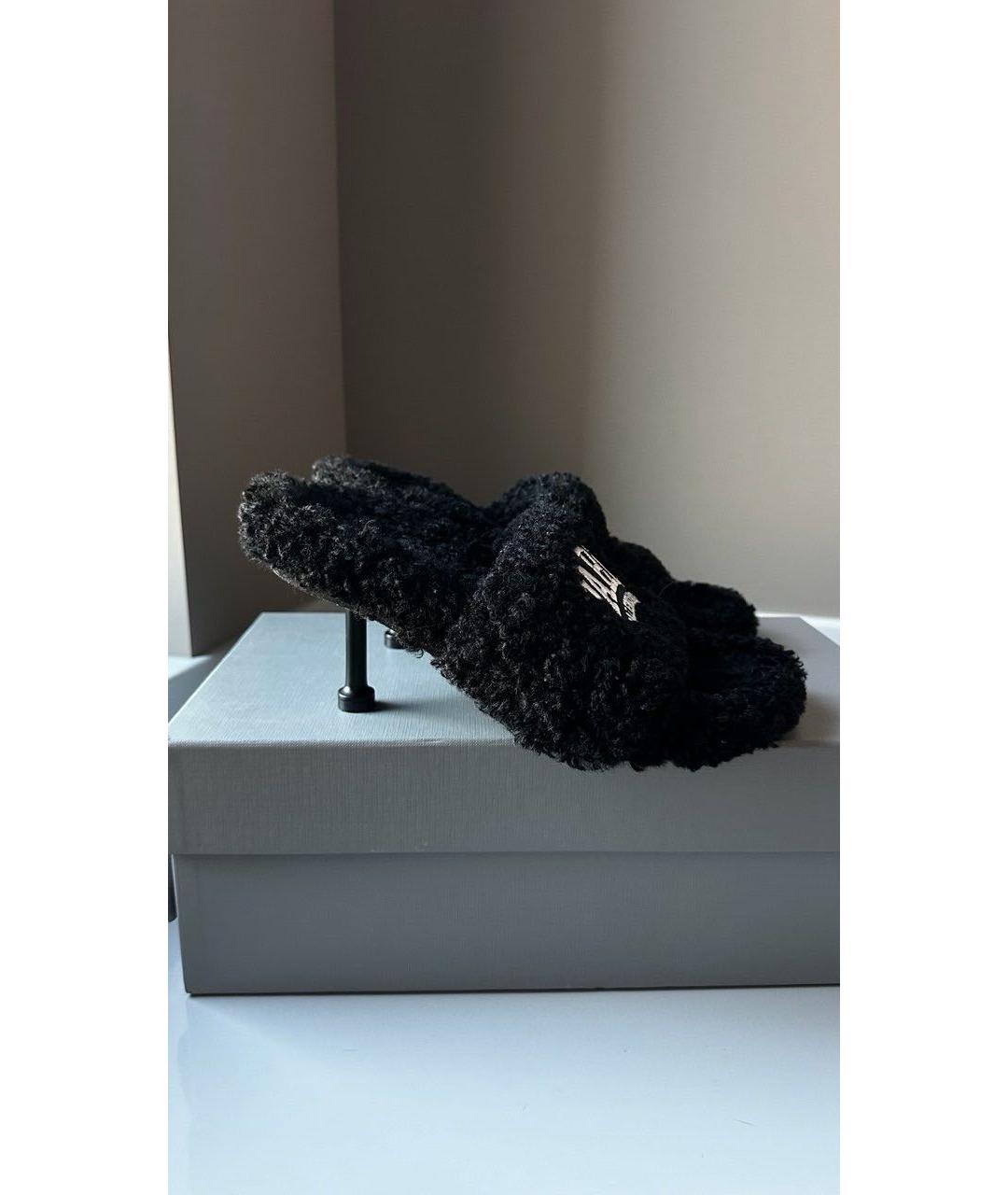 BALENCIAGA Черные босоножки, фото 4
