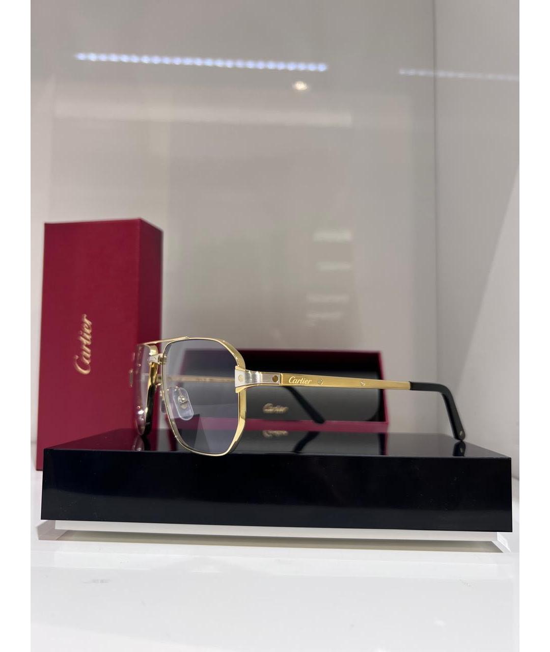 CARTIER Металлические солнцезащитные очки, фото 2