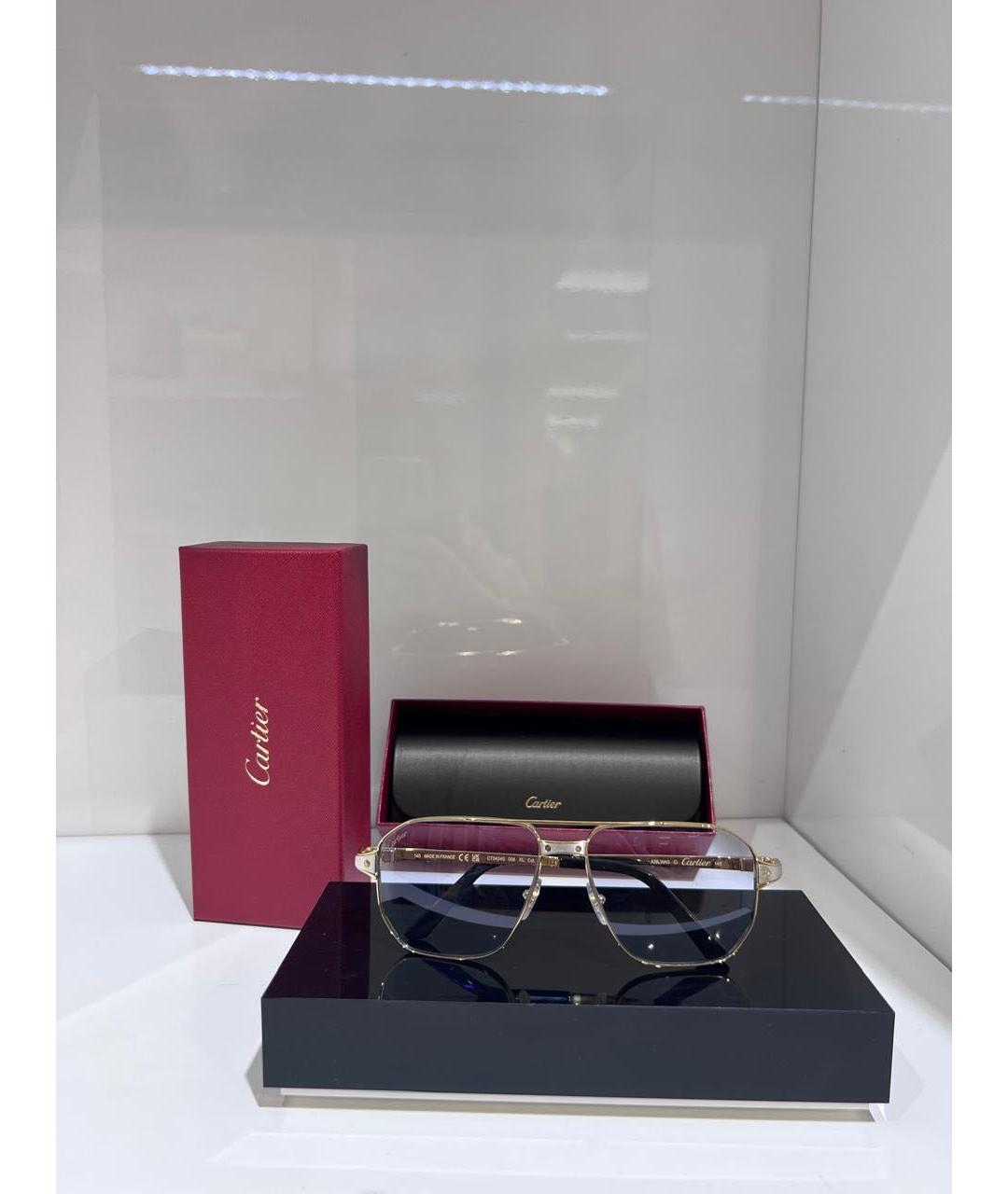 CARTIER Металлические солнцезащитные очки, фото 3