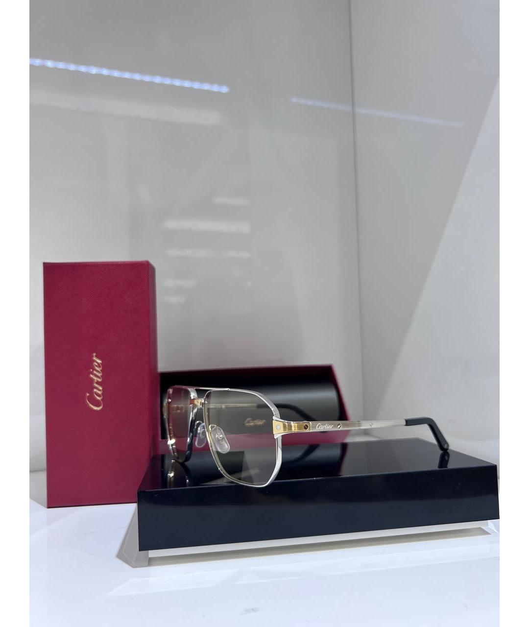 CARTIER Металлические солнцезащитные очки, фото 2