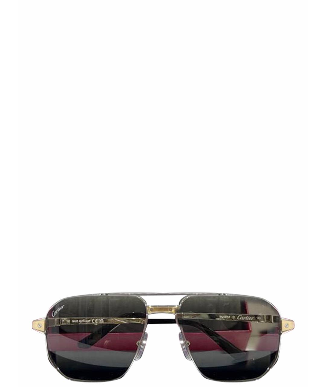 CARTIER Металлические солнцезащитные очки, фото 1