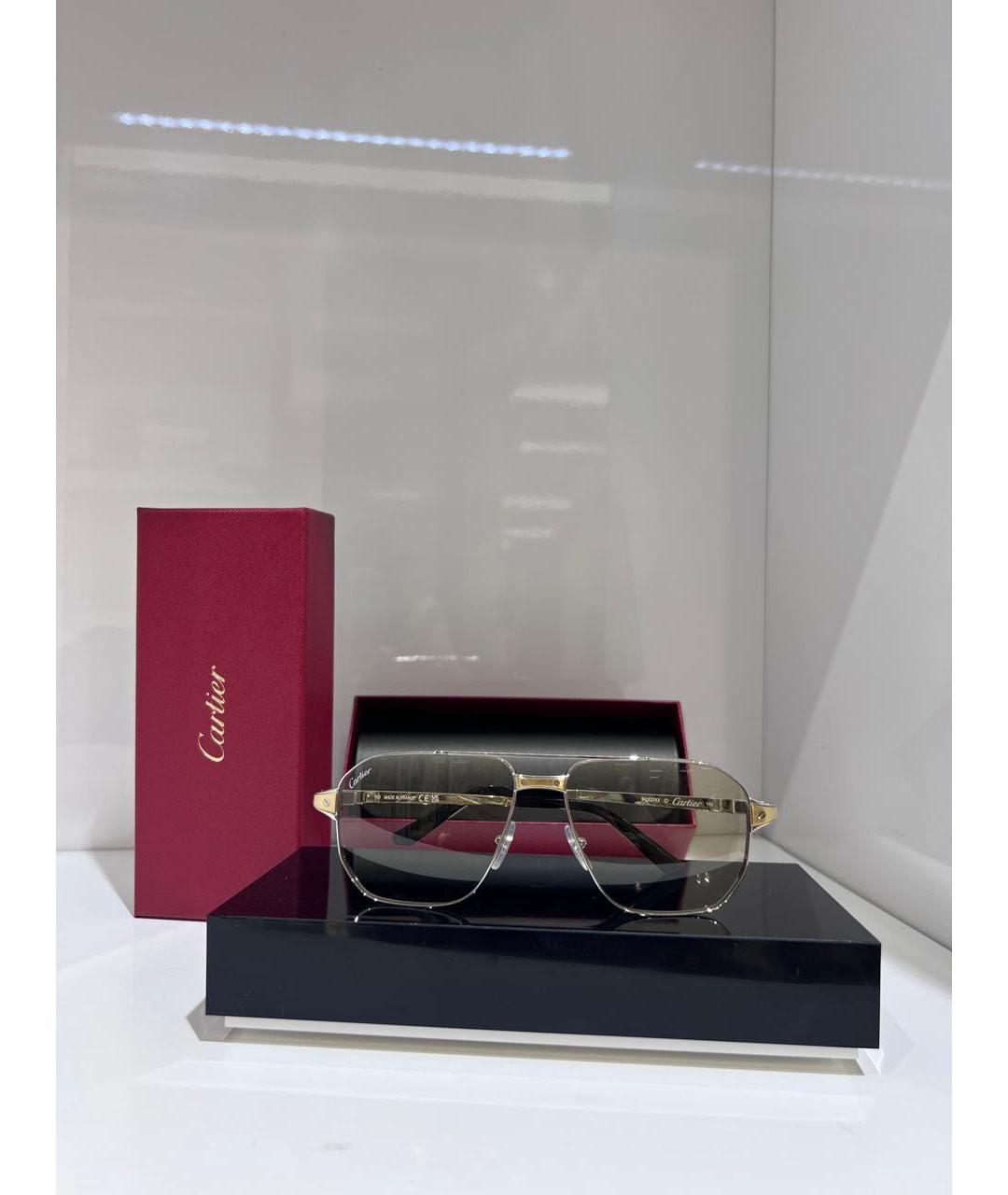 CARTIER Металлические солнцезащитные очки, фото 3