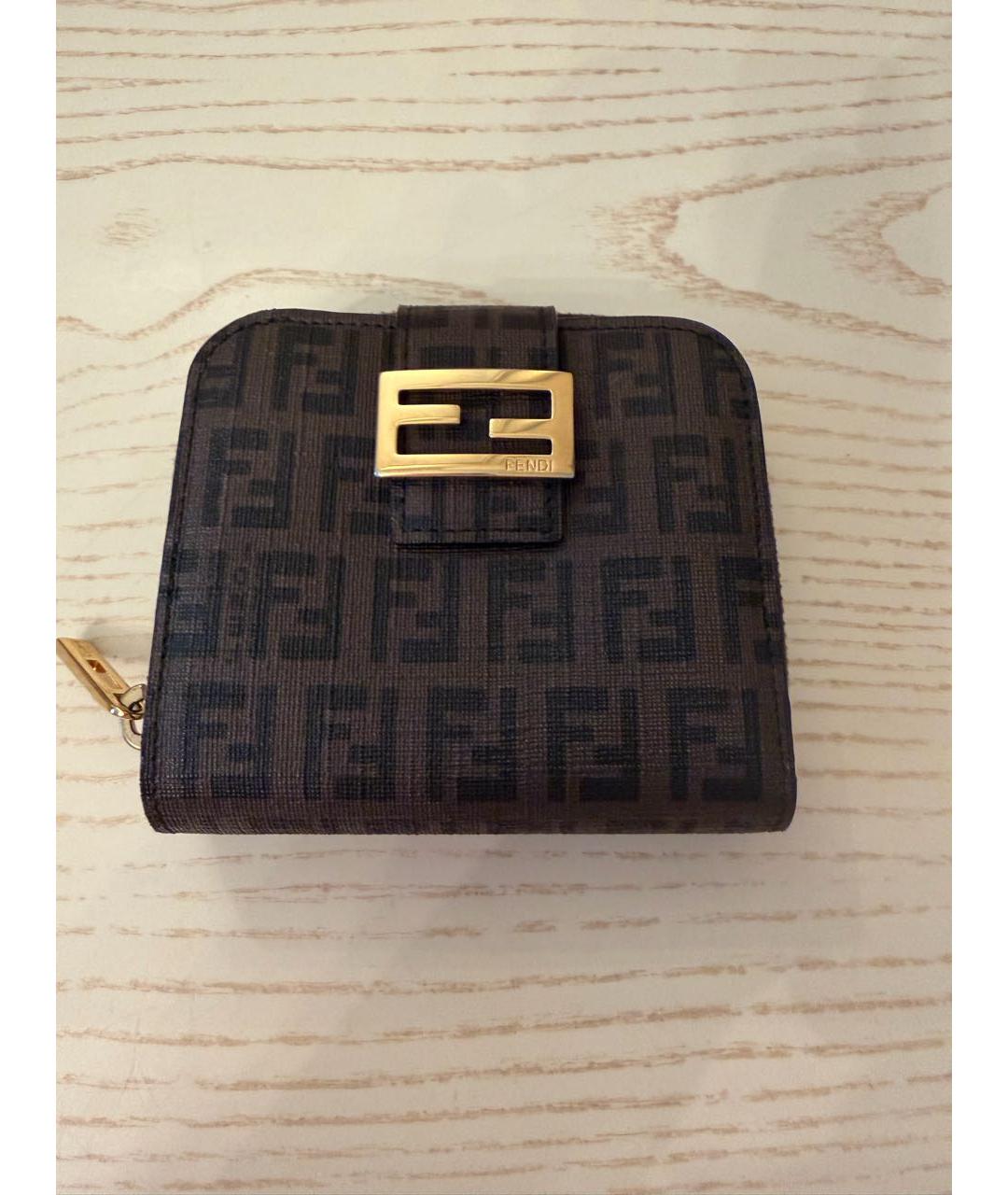 FENDI Коричневый кошелек, фото 9