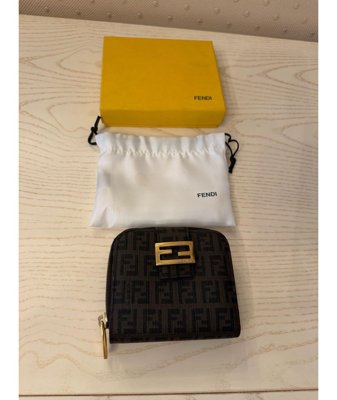 FENDI Коричневый кошелек, фото 6