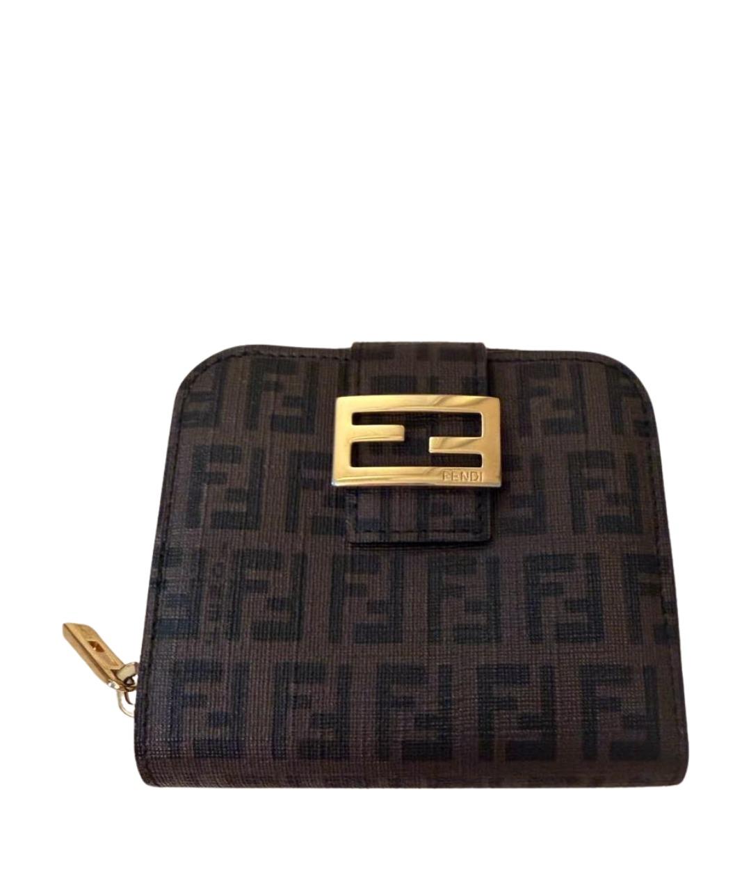 FENDI Коричневый кошелек, фото 1
