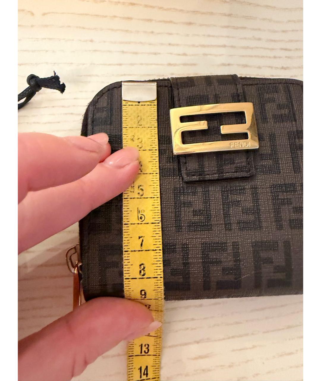 FENDI Коричневый кошелек, фото 7