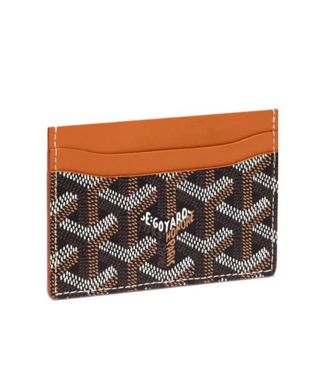 GOYARD Коричневый кожаный кардхолдер, фото 6