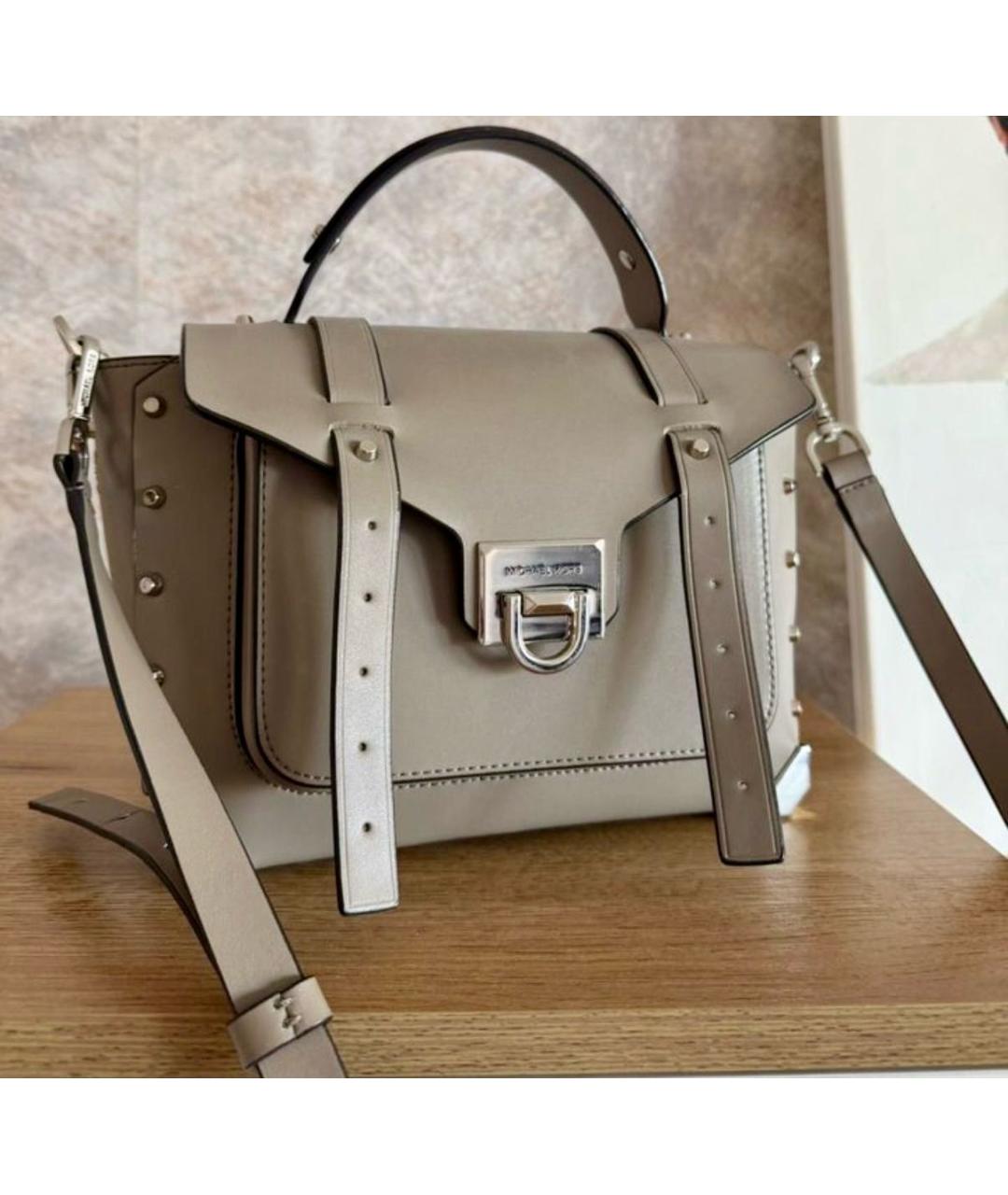 MICHAEL KORS Кожаная сумка с короткими ручками, фото 5
