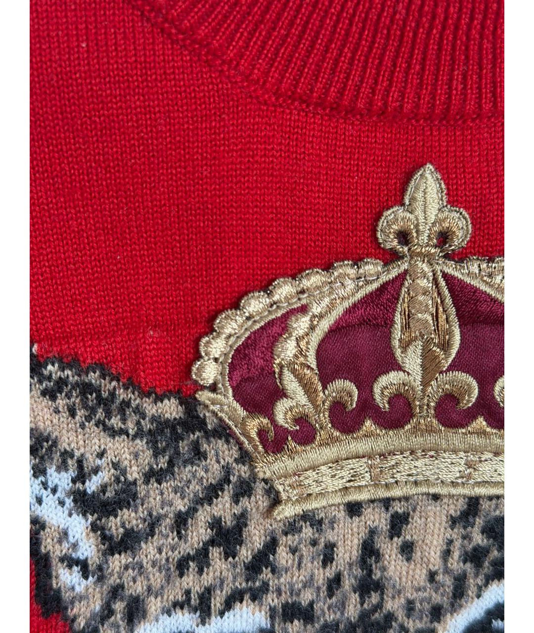 DOLCE&GABBANA Красный шерстяной жакет / жилет, фото 5