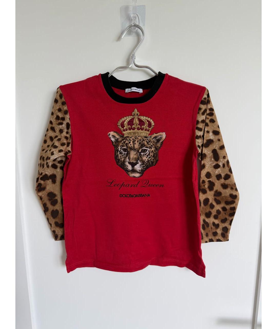 DOLCE&GABBANA Красный хлопковый детская футболка / топ, фото 6