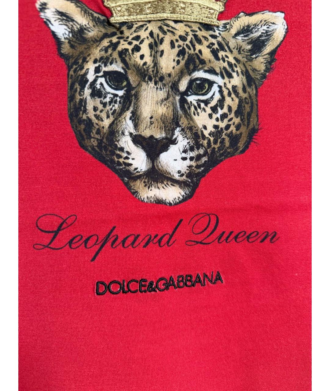 DOLCE&GABBANA Красный хлопковый детская футболка / топ, фото 3