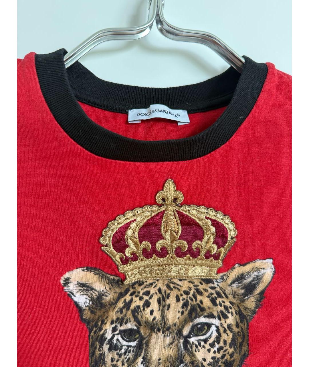 DOLCE&GABBANA Красный хлопковый детская футболка / топ, фото 4