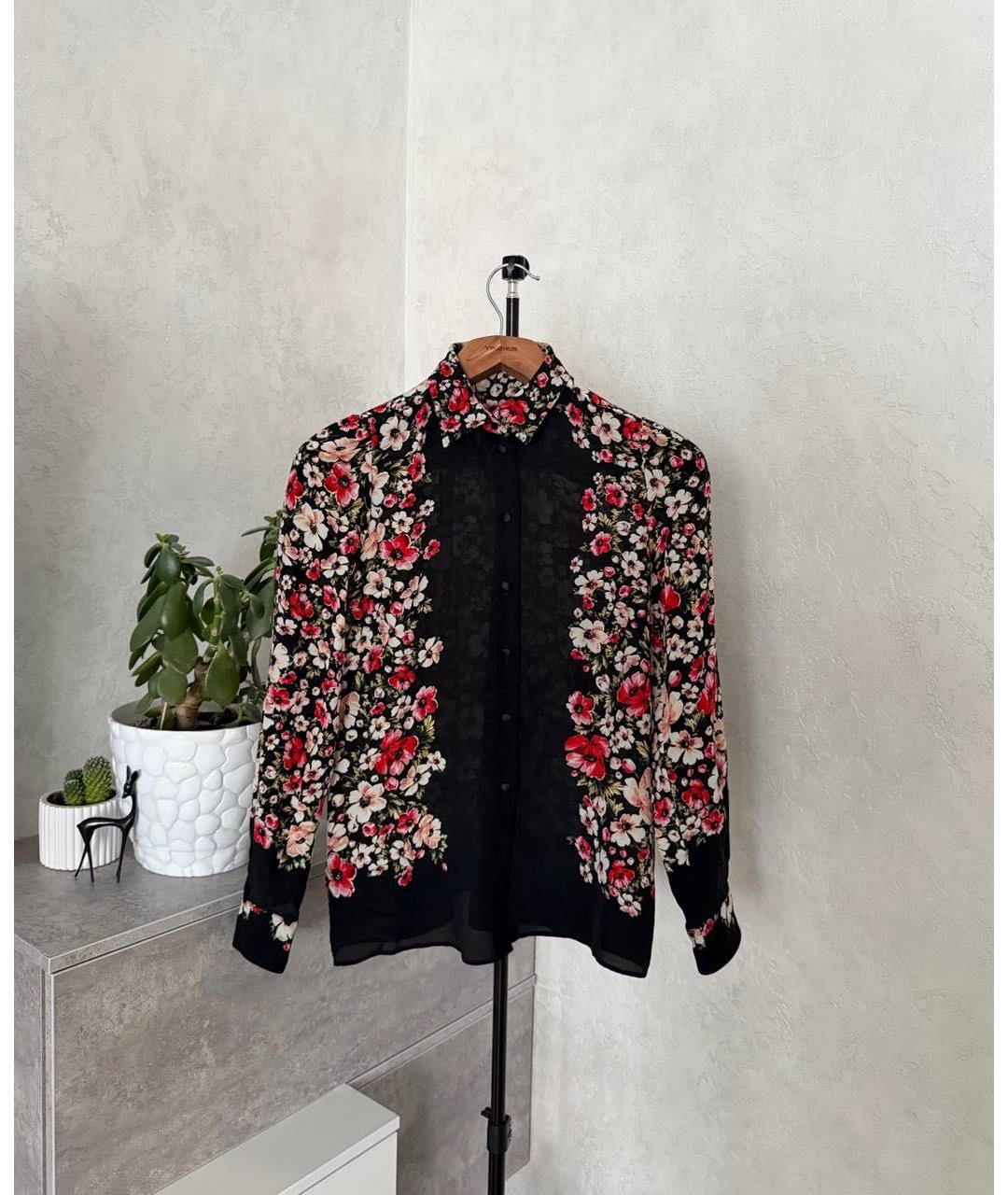 DOLCE&GABBANA Черная шелковая блузы, фото 6