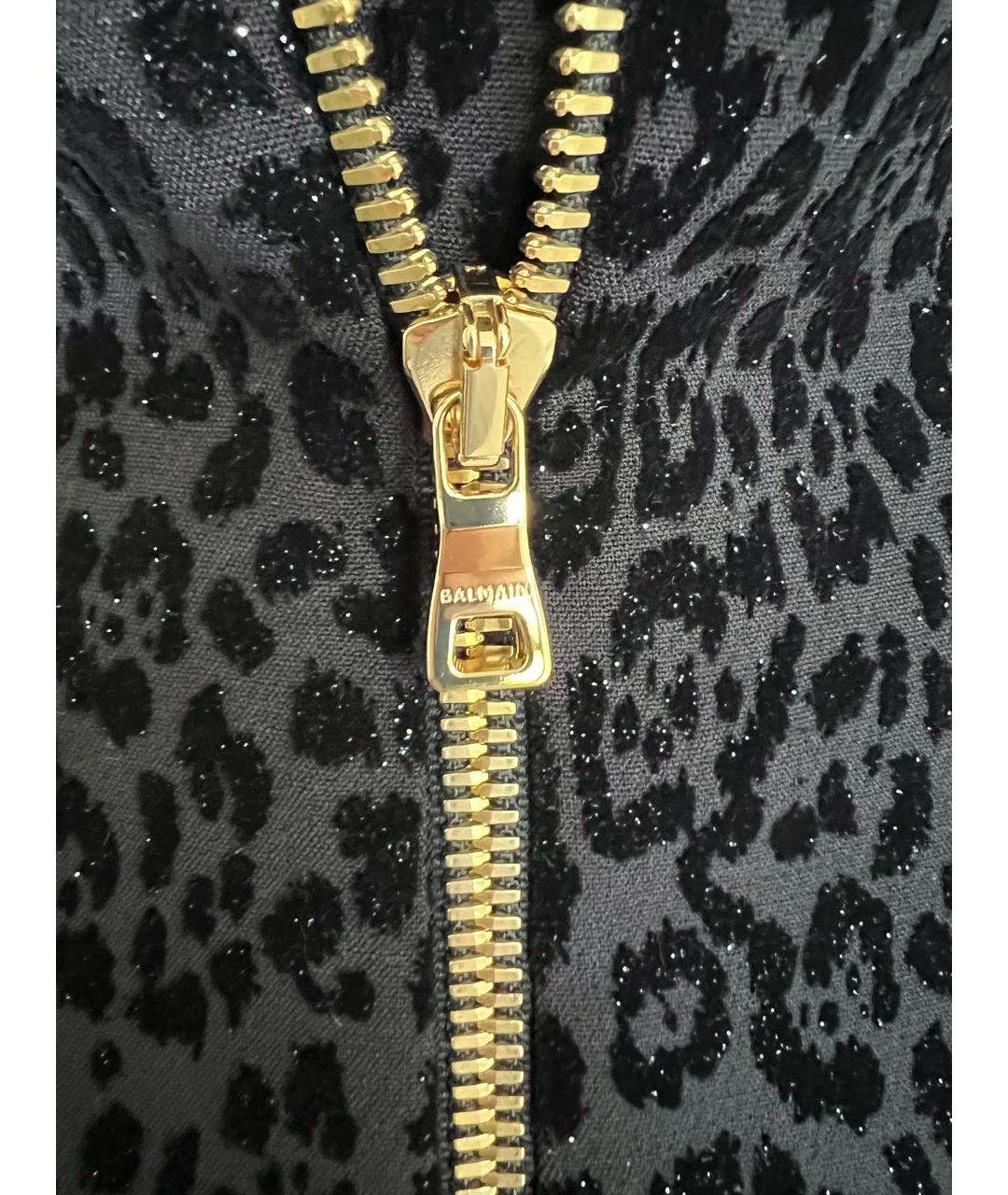 BALMAIN Темно-синее бархатное коктейльное платье, фото 6