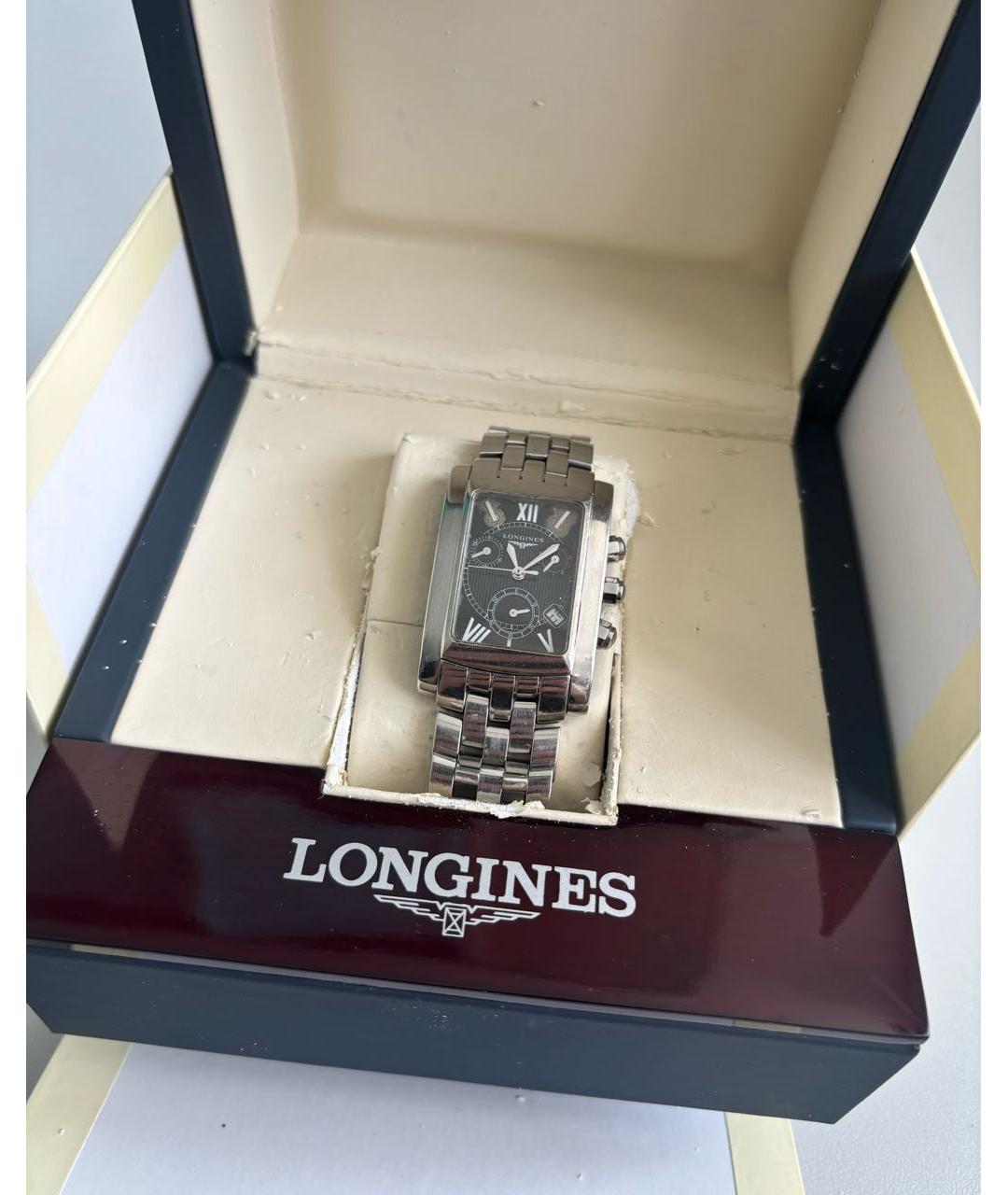 LONGINES Антрацитовые часы, фото 4
