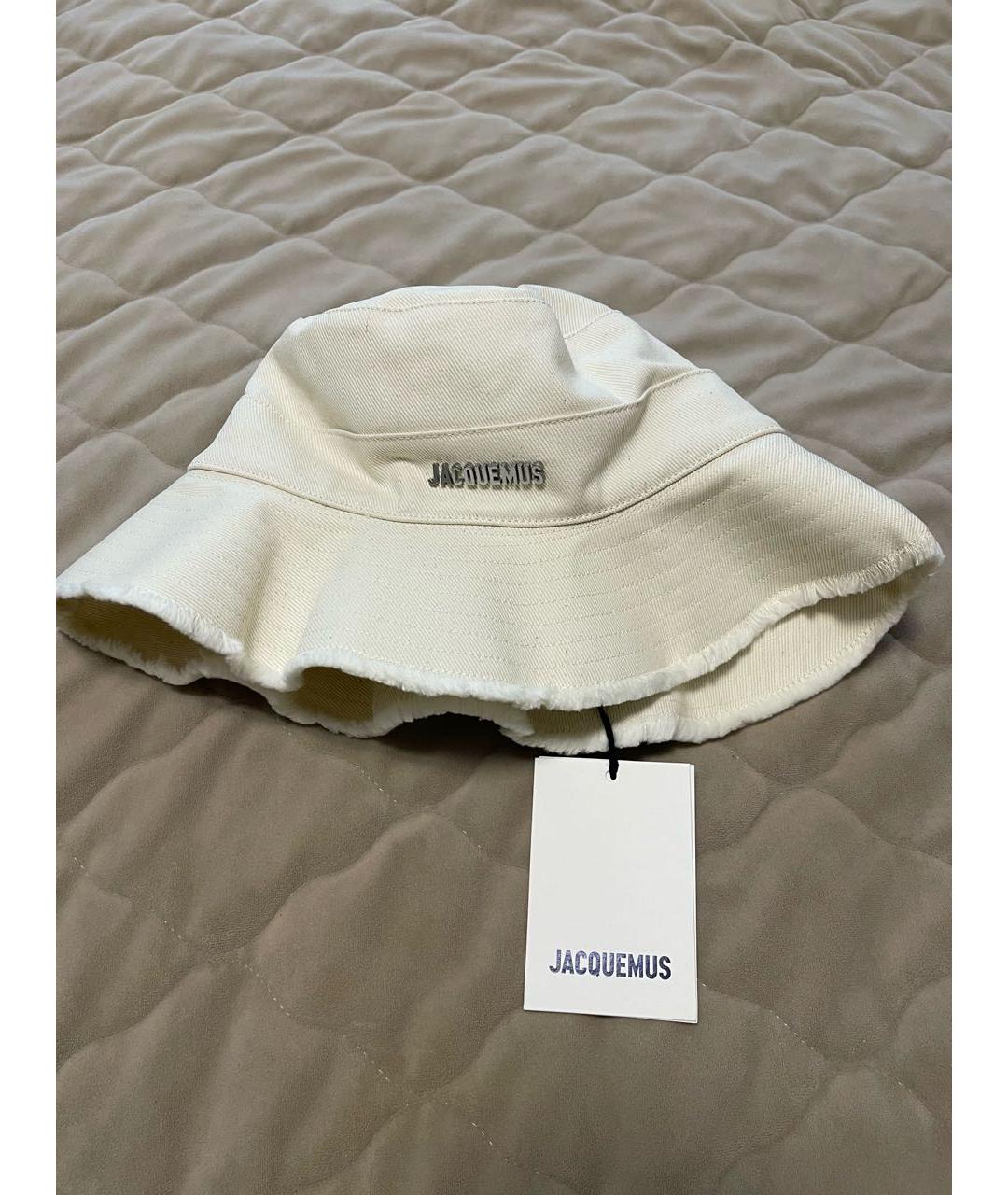 JACQUEMUS Бежевая хлопковая панама, фото 7