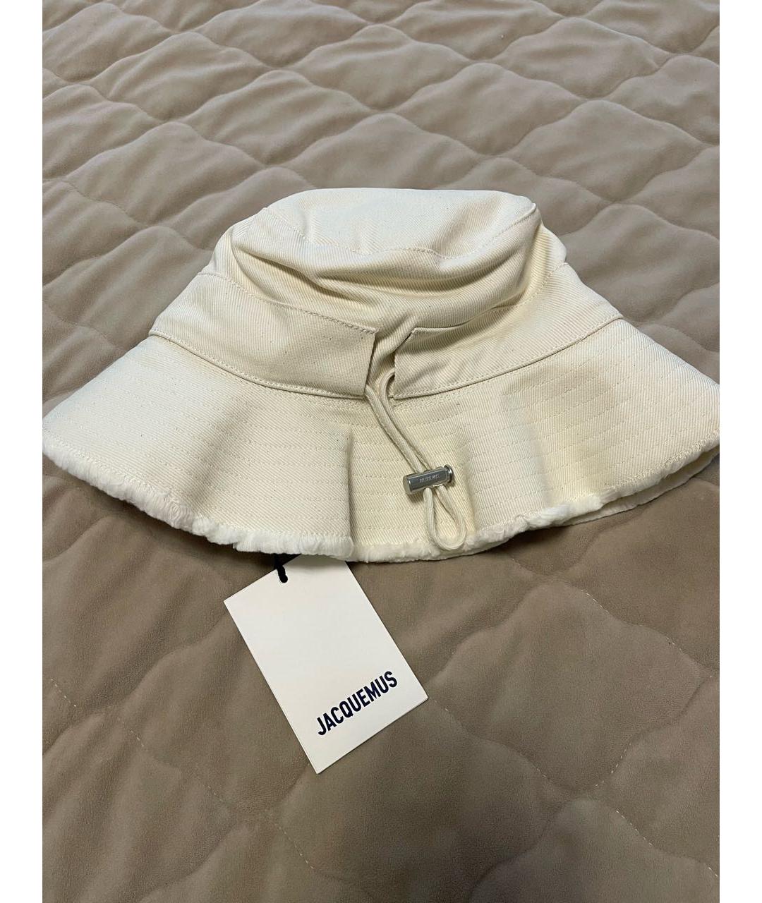 JACQUEMUS Бежевая хлопковая панама, фото 8