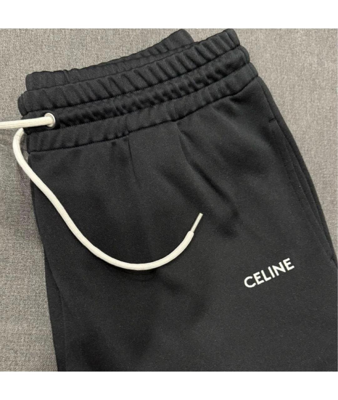 CELINE Черные хлопковые спортивные брюки и шорты, фото 2