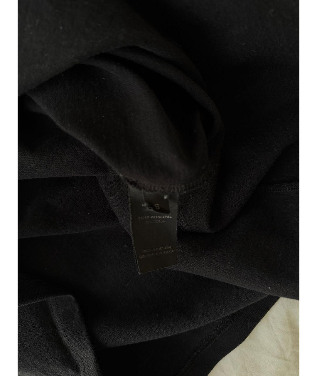 VETEMENTS Черная хлопковая футболка, фото 7