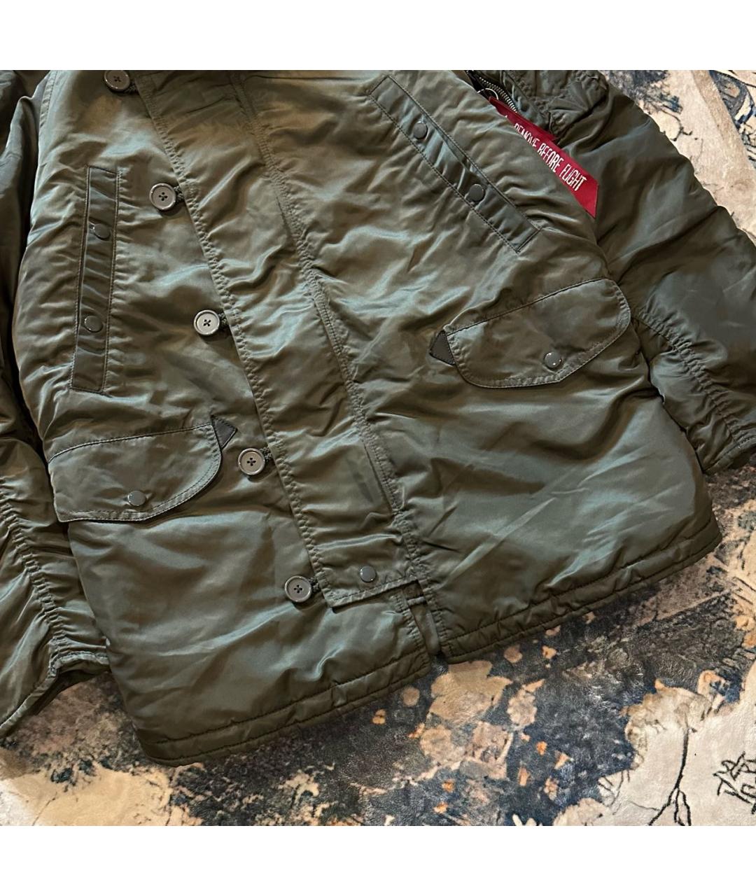 ALPHA INDUSTRIES Хаки полиамидовая парка, фото 6
