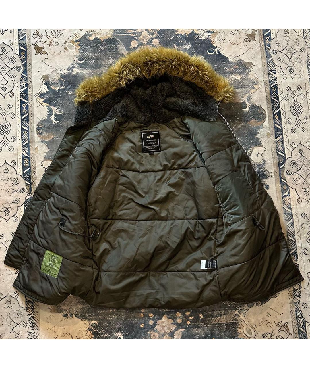 ALPHA INDUSTRIES Хаки полиамидовая парка, фото 5