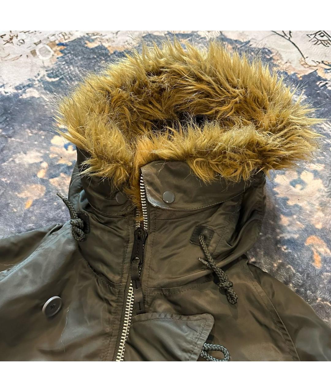 ALPHA INDUSTRIES Хаки полиамидовая парка, фото 4
