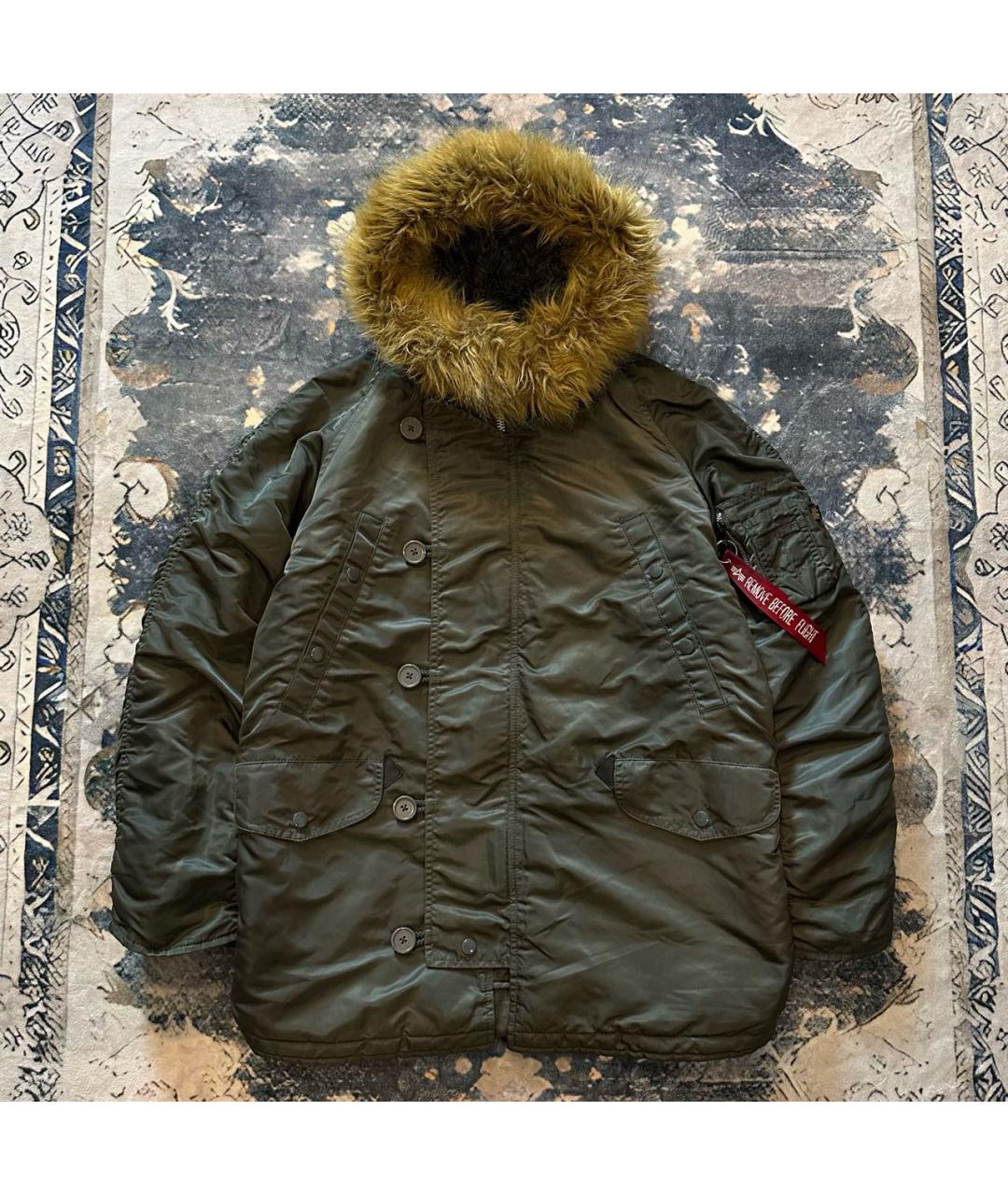 ALPHA INDUSTRIES Хаки полиамидовая парка, фото 9