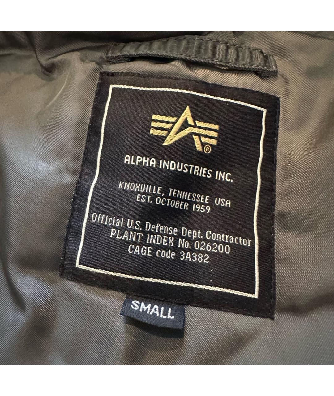 ALPHA INDUSTRIES Хаки полиамидовая парка, фото 3