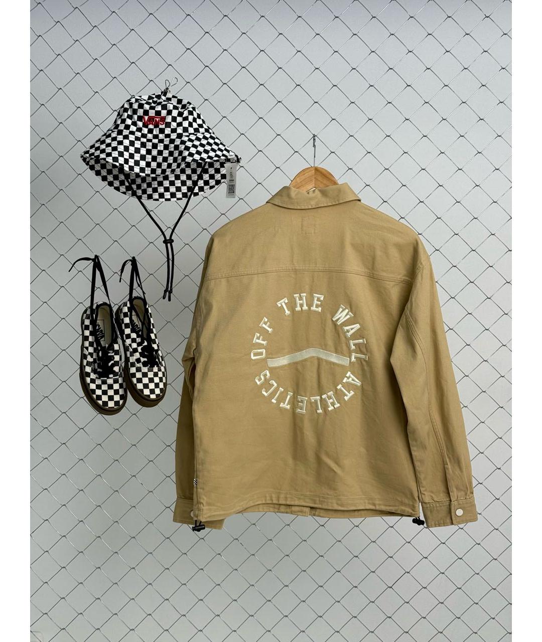 VANS Бежевая хлопковая куртка, фото 3