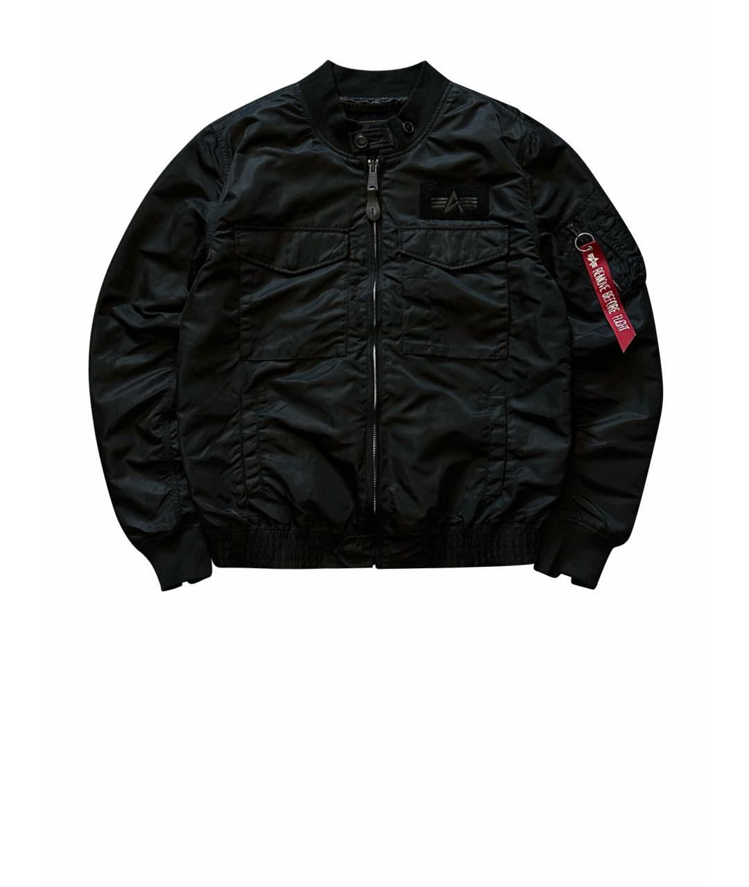 ALPHA INDUSTRIES Черная полиамидовая куртка, фото 1
