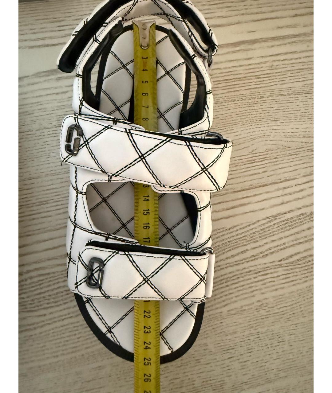 MARC JACOBS Белые кожаные сандалии, фото 3