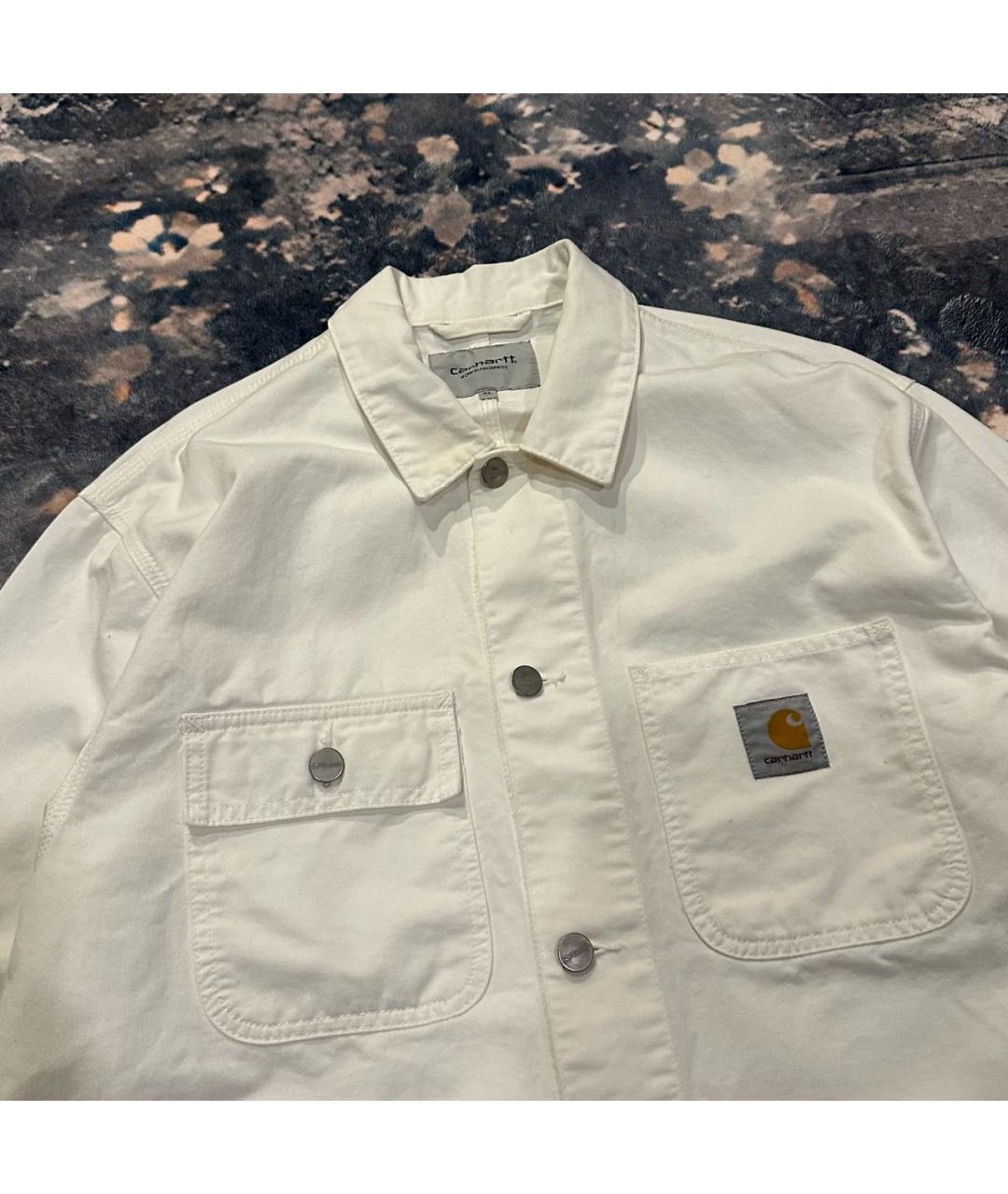 CARHARTT WIP Белая хлопковая куртка, фото 3