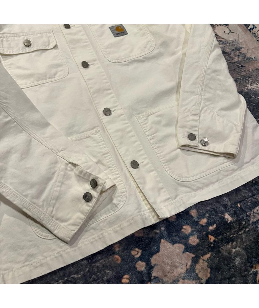 CARHARTT WIP Белая хлопковая куртка, фото 4
