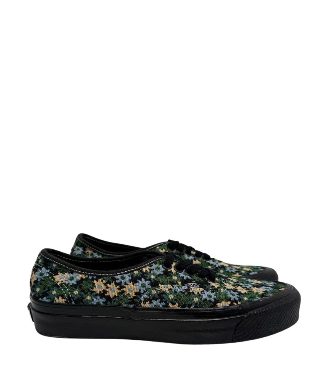 VANS Зеленые текстильные низкие кроссовки / кеды, фото 1