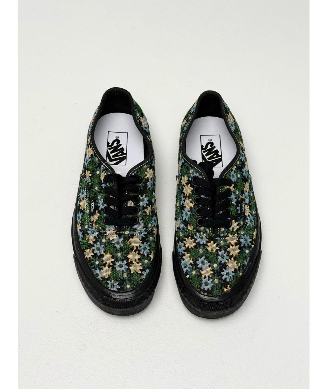 VANS Зеленые текстильные низкие кроссовки / кеды, фото 2