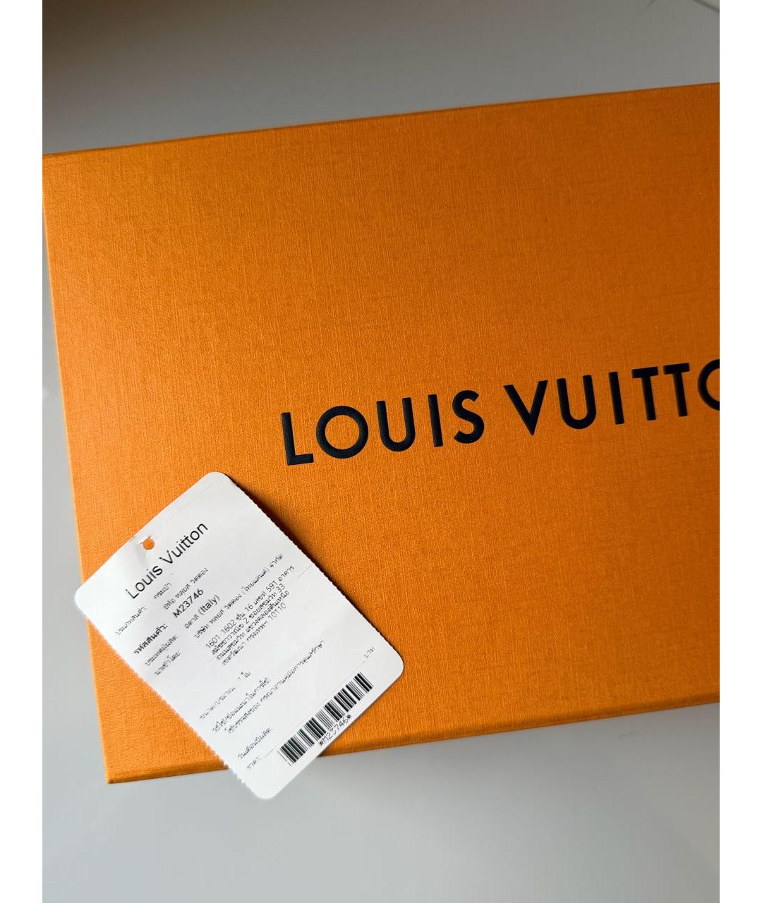 LOUIS VUITTON Белая кожаная сумка через плечо, фото 5
