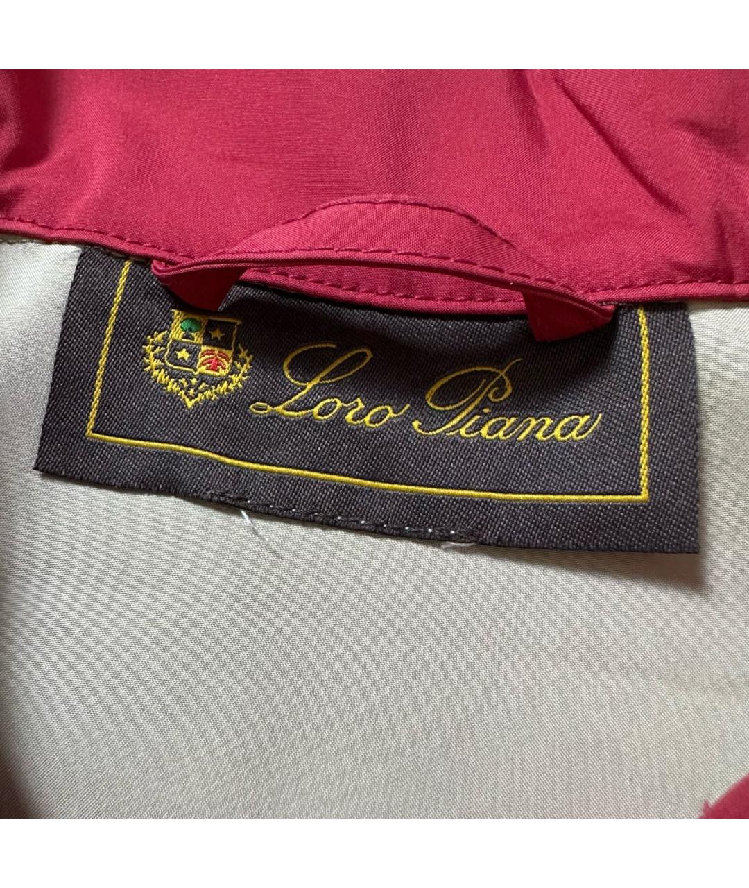 LORO PIANA Красная полиэстеровая куртка, фото 4
