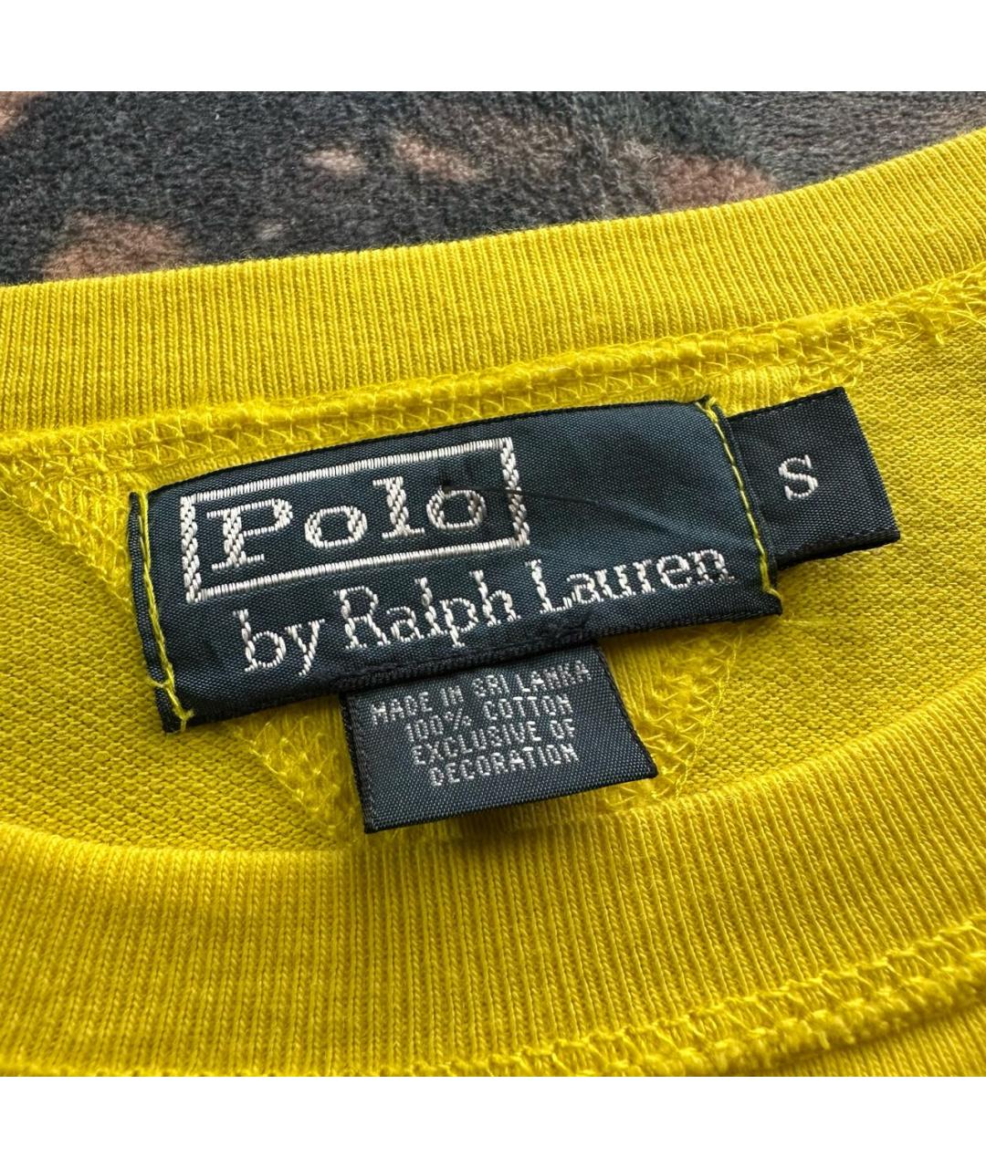 POLO RALPH LAUREN Желтый хлопковый джемпер / свитер, фото 6