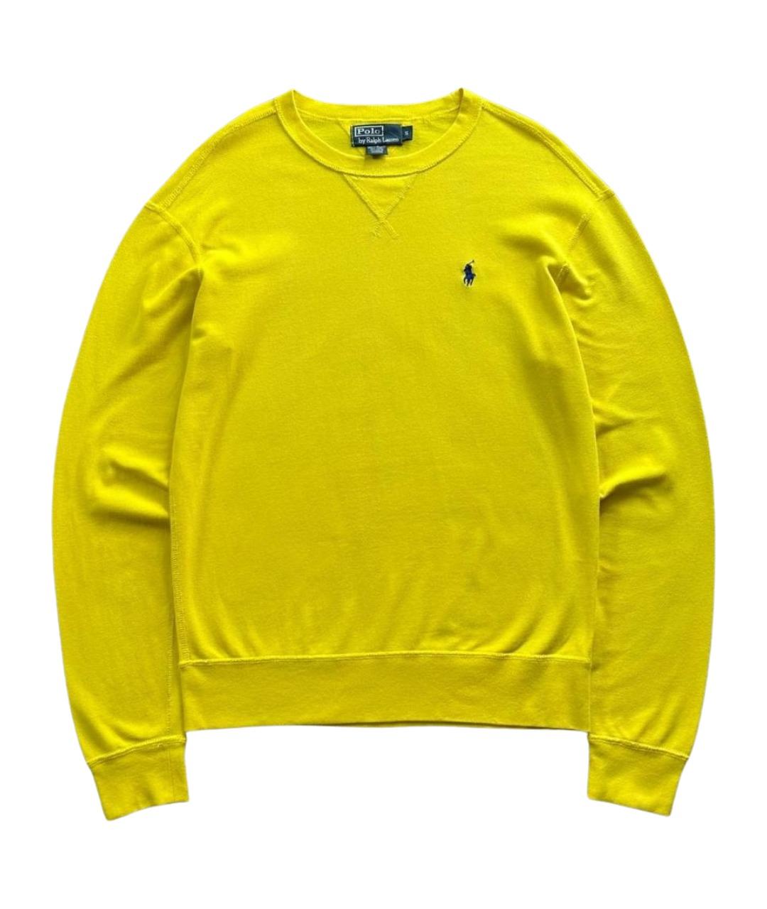 POLO RALPH LAUREN Желтый хлопковый джемпер / свитер, фото 1