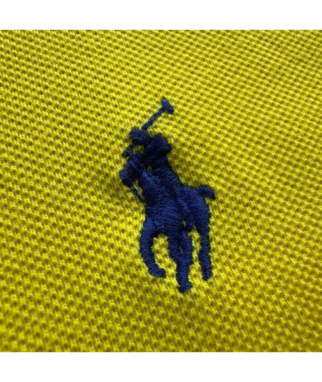POLO RALPH LAUREN Желтый хлопковый джемпер / свитер, фото 4