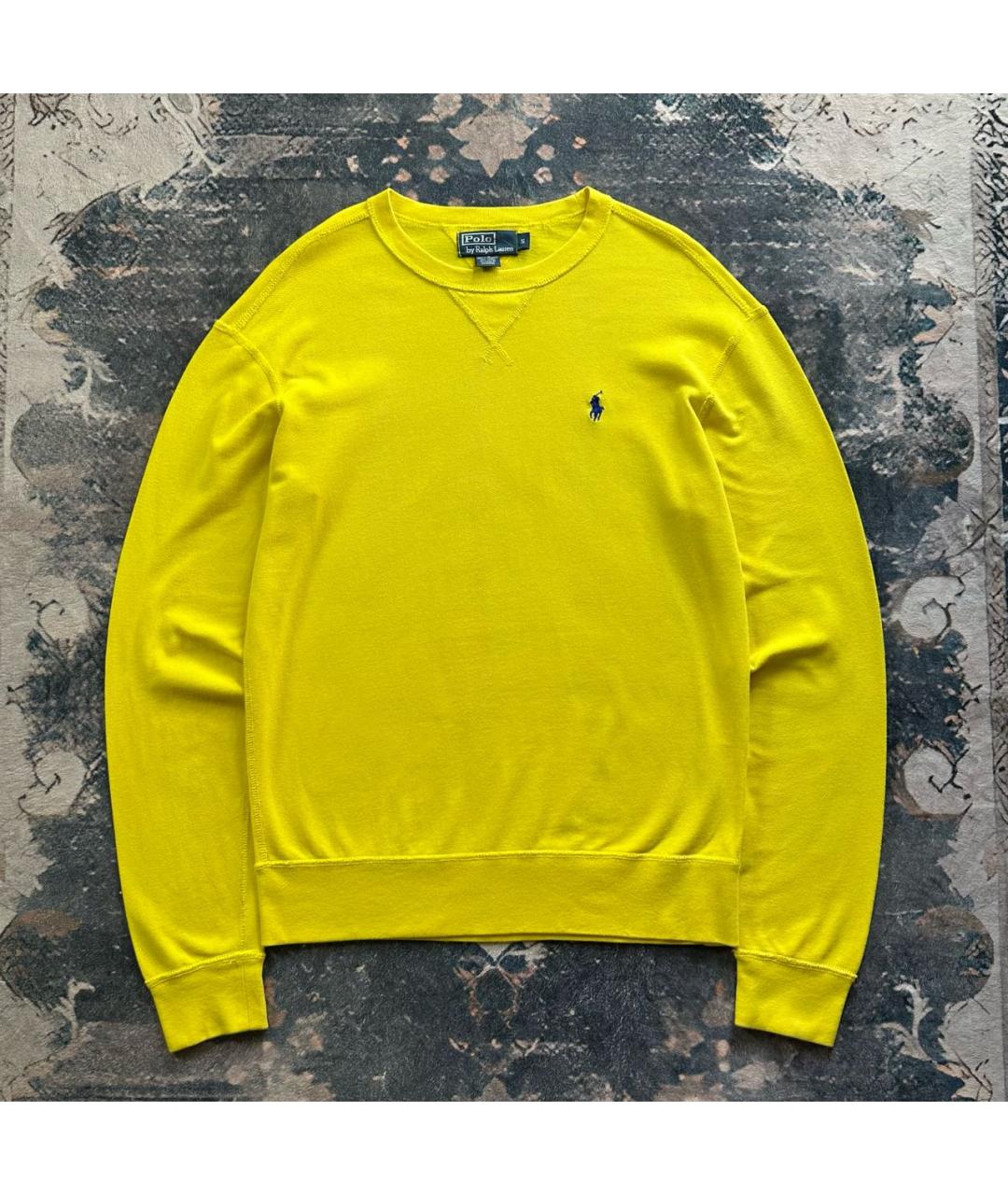 POLO RALPH LAUREN Желтый хлопковый джемпер / свитер, фото 9