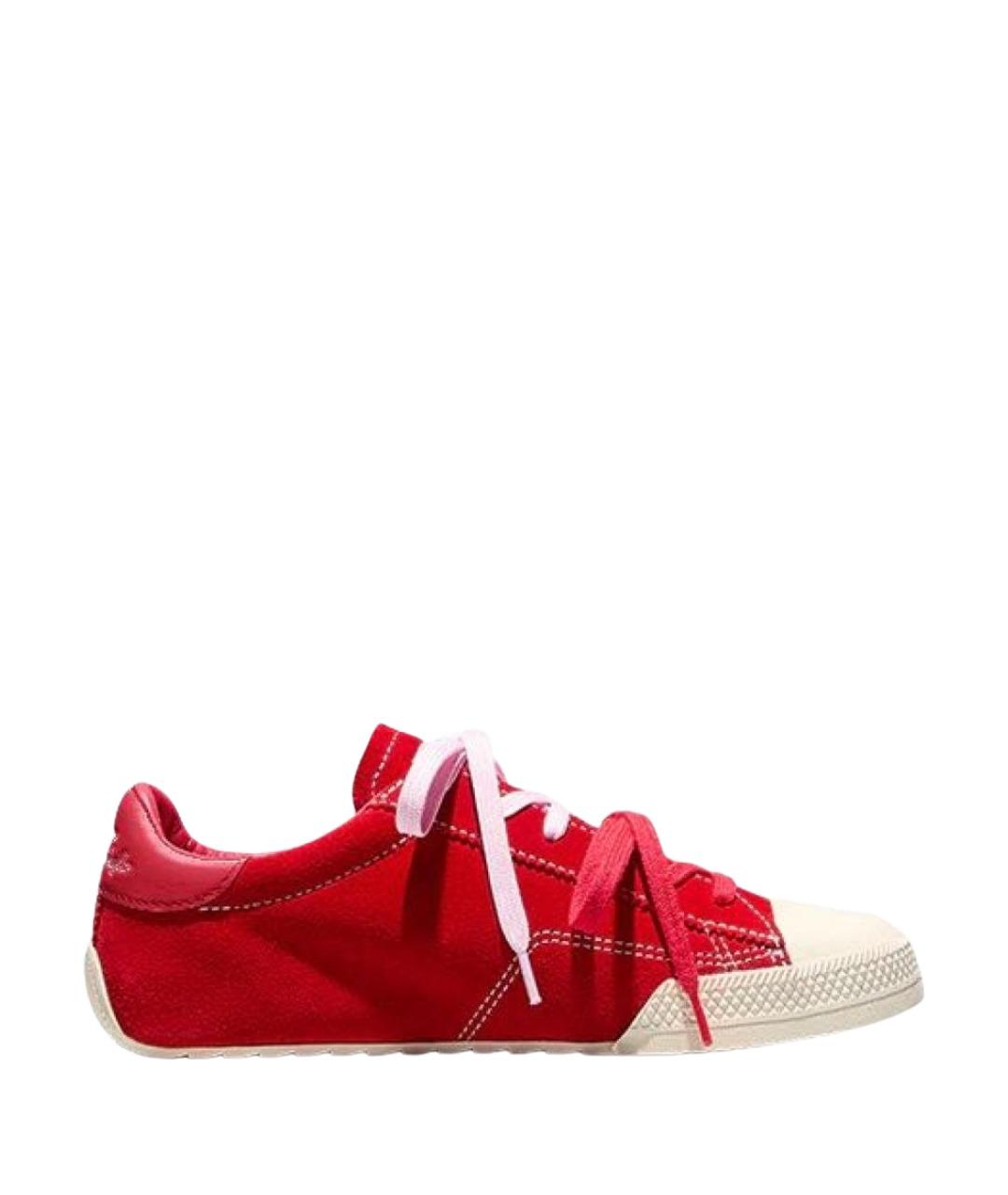 CONVERSE Красные замшевые кеды, фото 1
