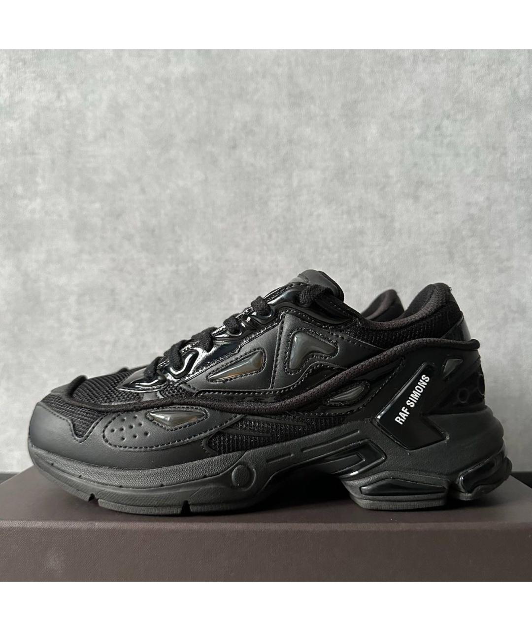RAF SIMONS Черные текстильные низкие кроссовки / кеды, фото 3
