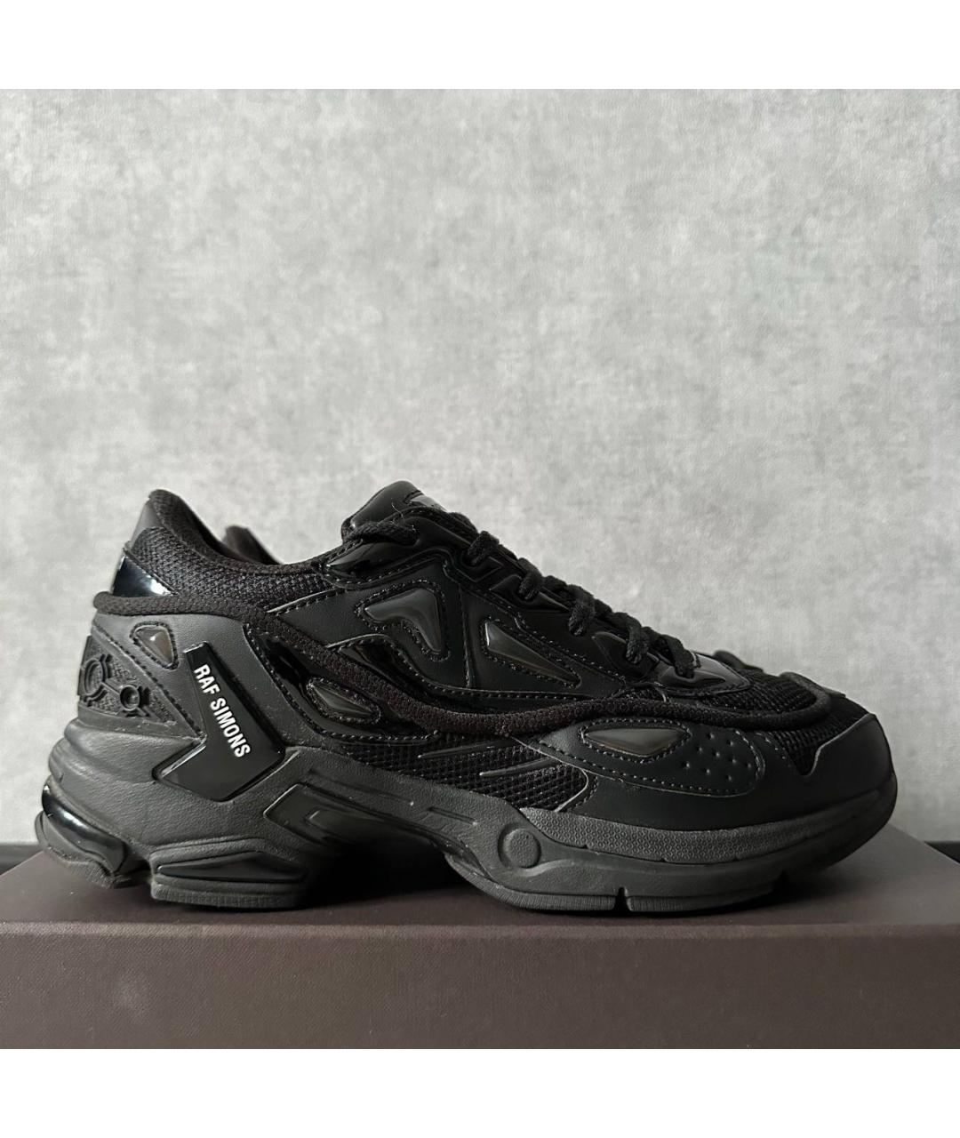RAF SIMONS Черные текстильные низкие кроссовки / кеды, фото 9